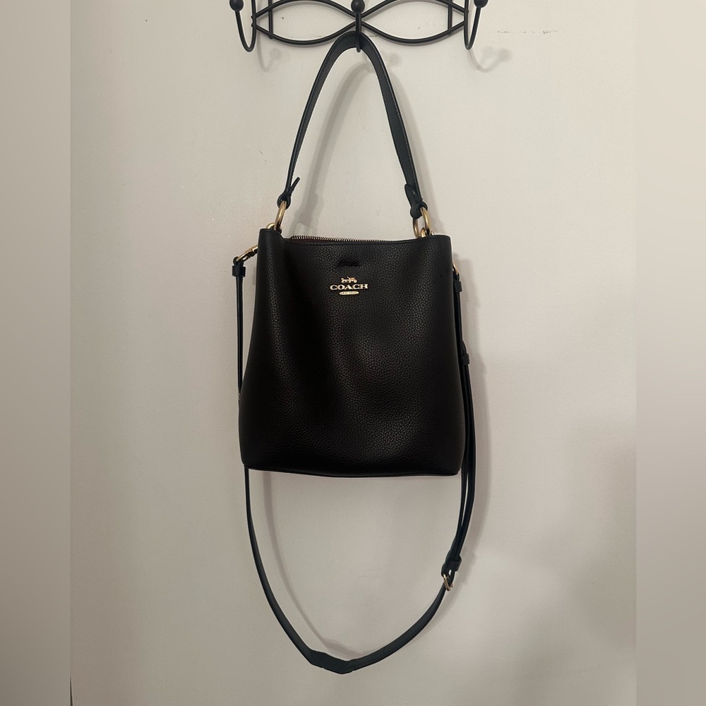 Coach Black small bucket Crossbody Bag
